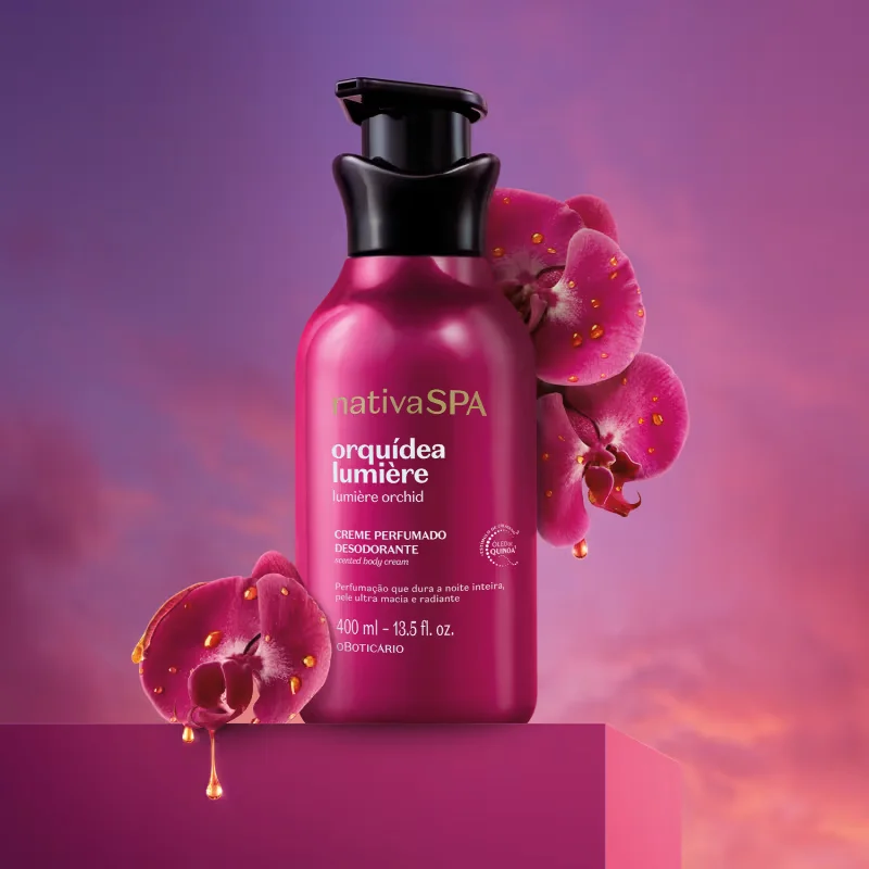 Creme Perfumado Desodorante Nativa SPA Orquídea Lumière 400ml