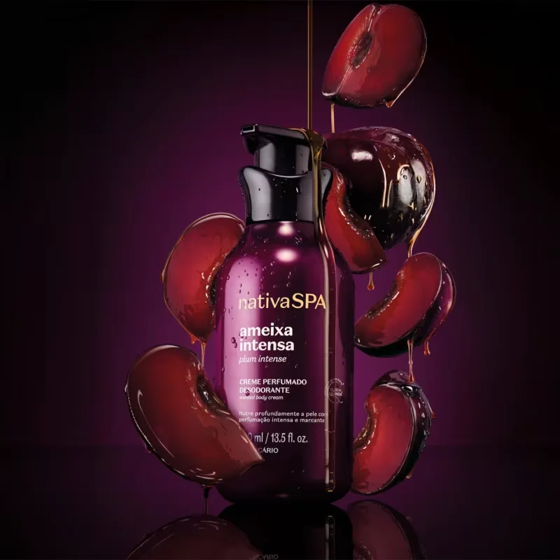Creme Perfumado Hidratante Corporal Nativa Spa Ameixa Intensa 400ml