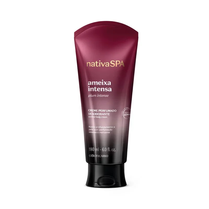 Creme Perfumado Hidratante Desodorante Corporal Nativa Spa Ameixa Intensa 180ml