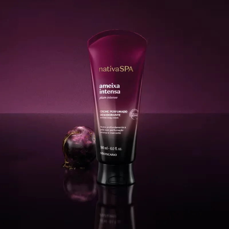 Creme Perfumado Hidratante Desodorante Corporal Nativa Spa Ameixa Intensa 180ml