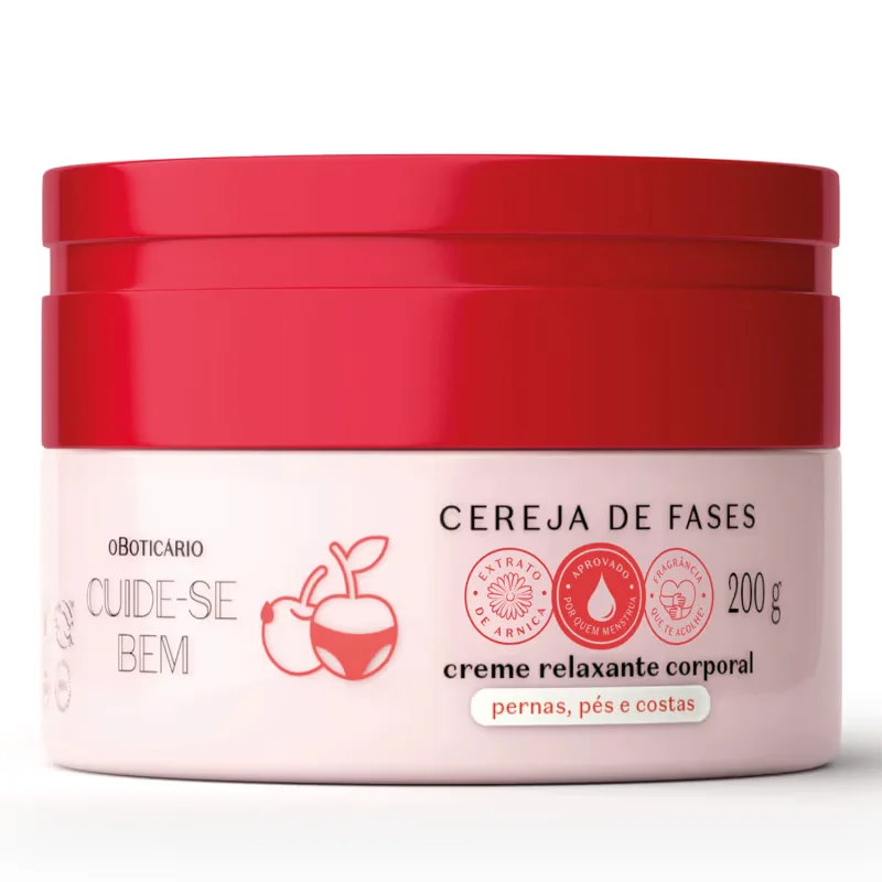 Creme Relaxante Corporal Cuide-se Bem Cereja De Fases 200g