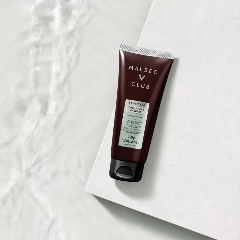 Creme para Barbear Malbec Club Sensitive 100g