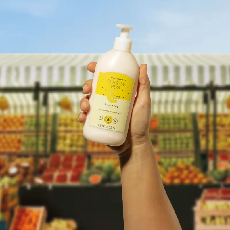 Cuide-se Bem Feira Banana o Boticário - Loção Desodorante Hidratante 400ml