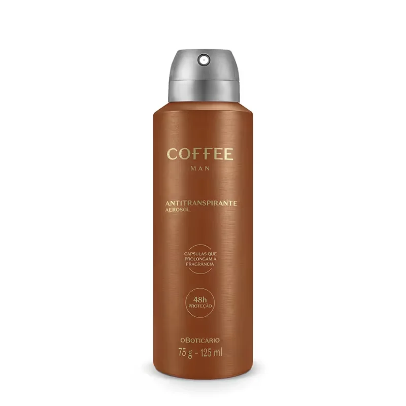 Desodorante Antitranspirante Aerossol Coffee Man 125ml