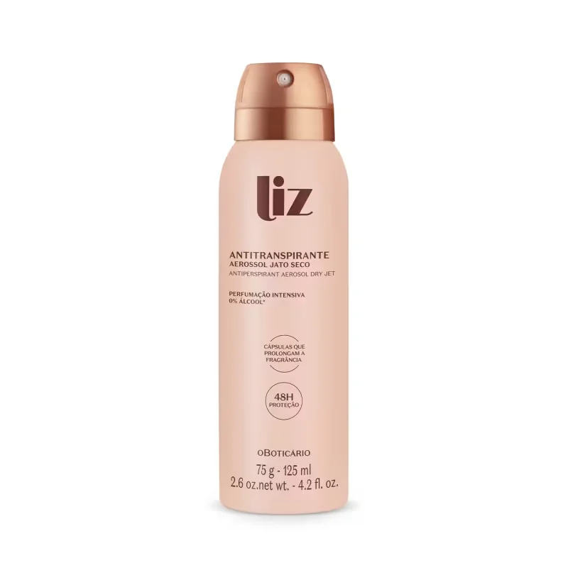 Desodorante Antitranspirante Aerossol Liz 75g/125ml
