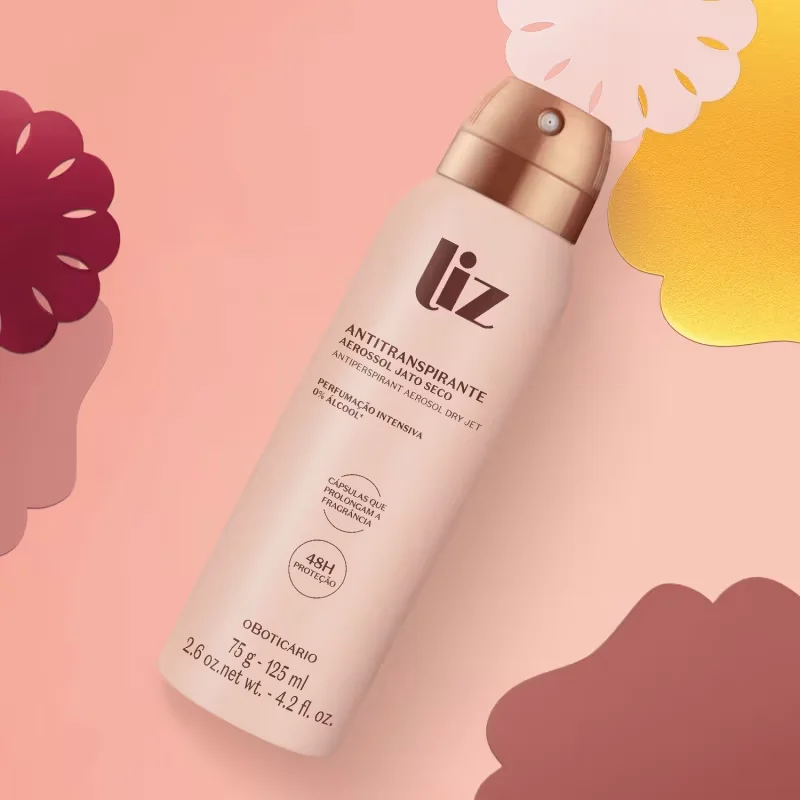 Desodorante Antitranspirante Aerossol Liz 75g/125ml