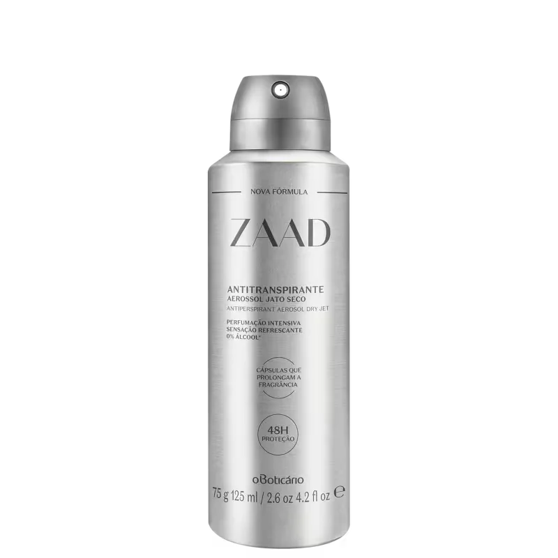 Desodorante Antitranspirante Aerossol Zaad 75g/125ml