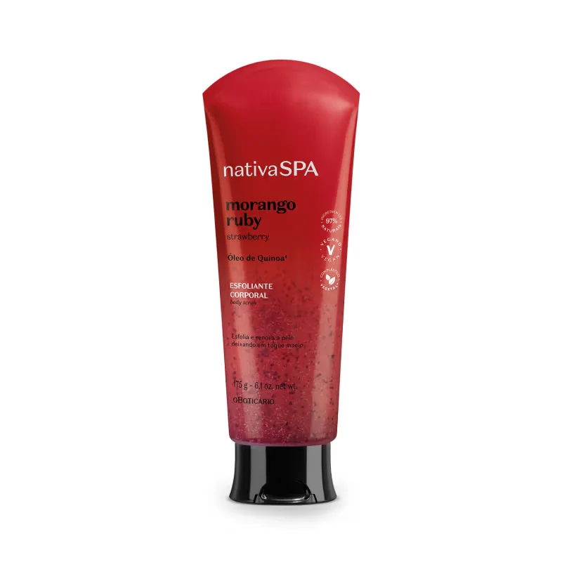 Esfoliante Corporal Nativa SPA Morango Ruby 175g