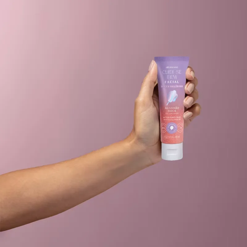 Gel Hidratante Facial Cuide-se Bem Doces Delírios Algodão Doce 50g