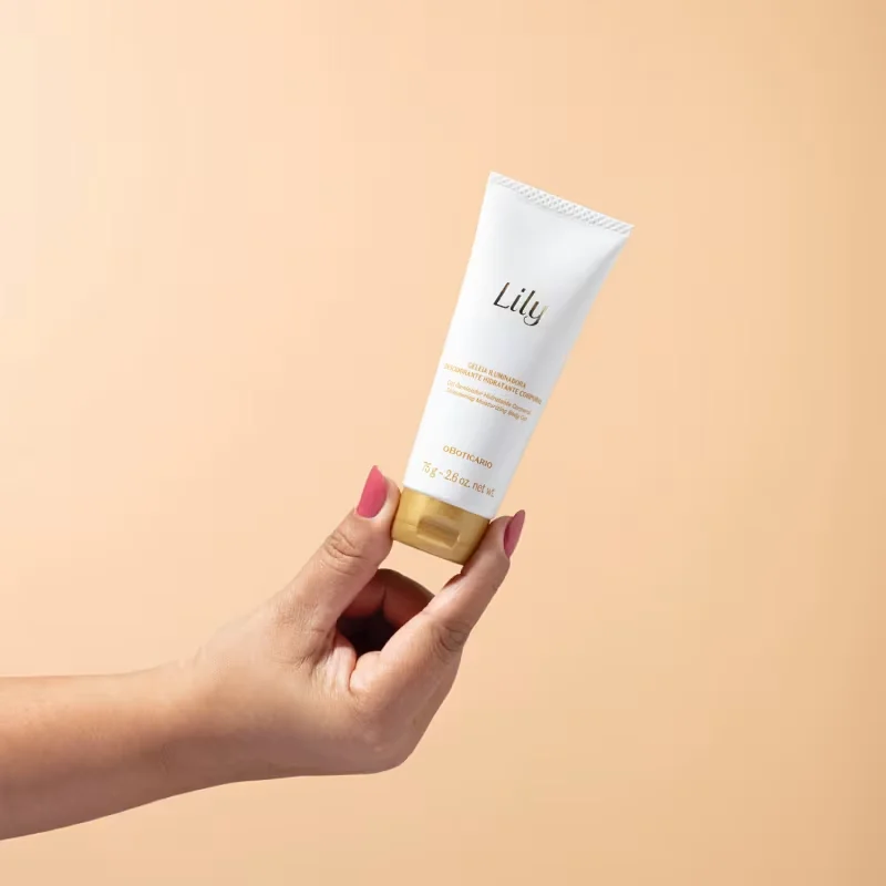 Geléia Iluminadora Desodorante Hidratante Corporal Lily 75g