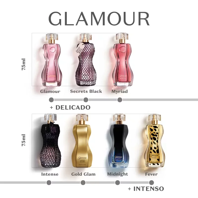 Glamour Secrets Black Desodorante Colônia 75ml
