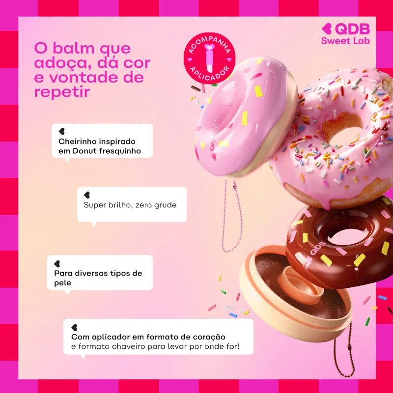 Gloss labial Rosa Strawberry Dreams Bake & Balm Quem Disse, Berenice? 5ml