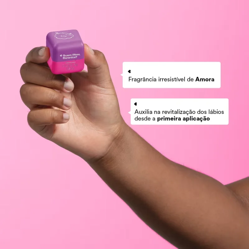Hidratante Labial Vinho Quem Disse, Berenice? Cuide-se Bem Amoruda 6,2g