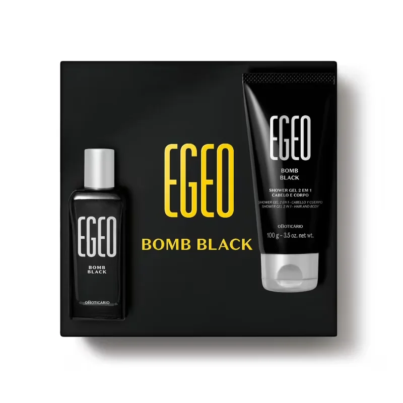 Kit Presente Egeo Bomb Black (2 itens)