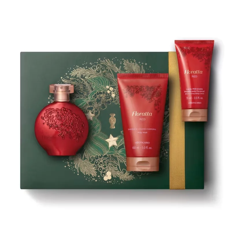 Kit Presente Floratta Red (3 itens)