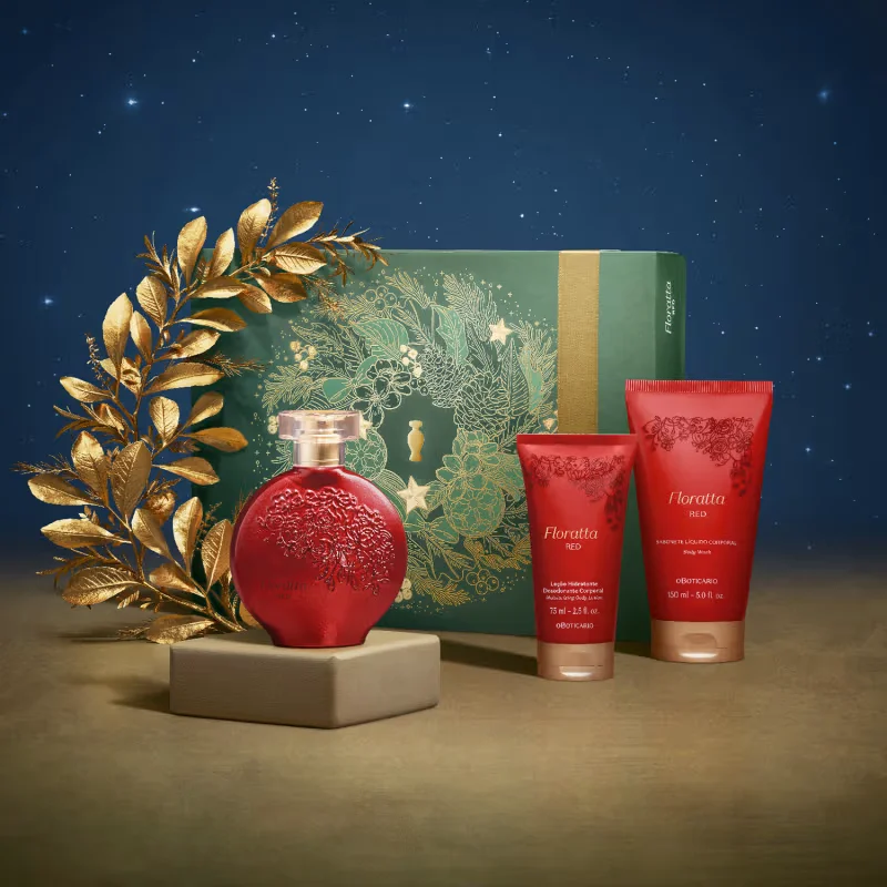 Kit Presente Floratta Red (3 itens)
