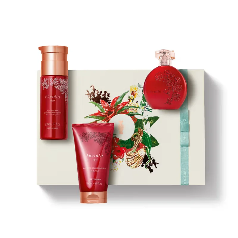 Kit Presente Floratta Red ( 3 itens)