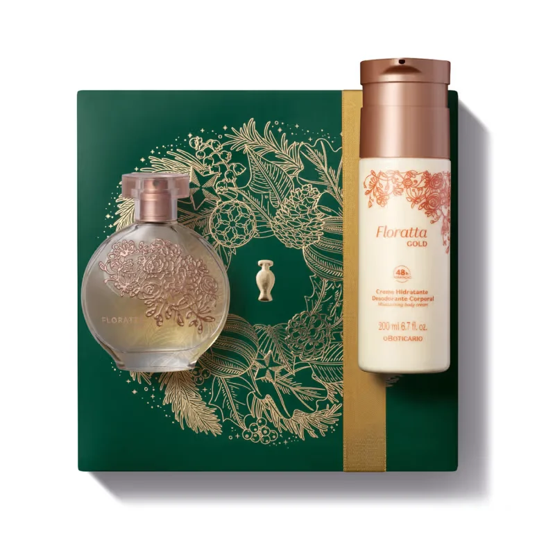 Kit Presente Natal Floratta Gold (2 itens)