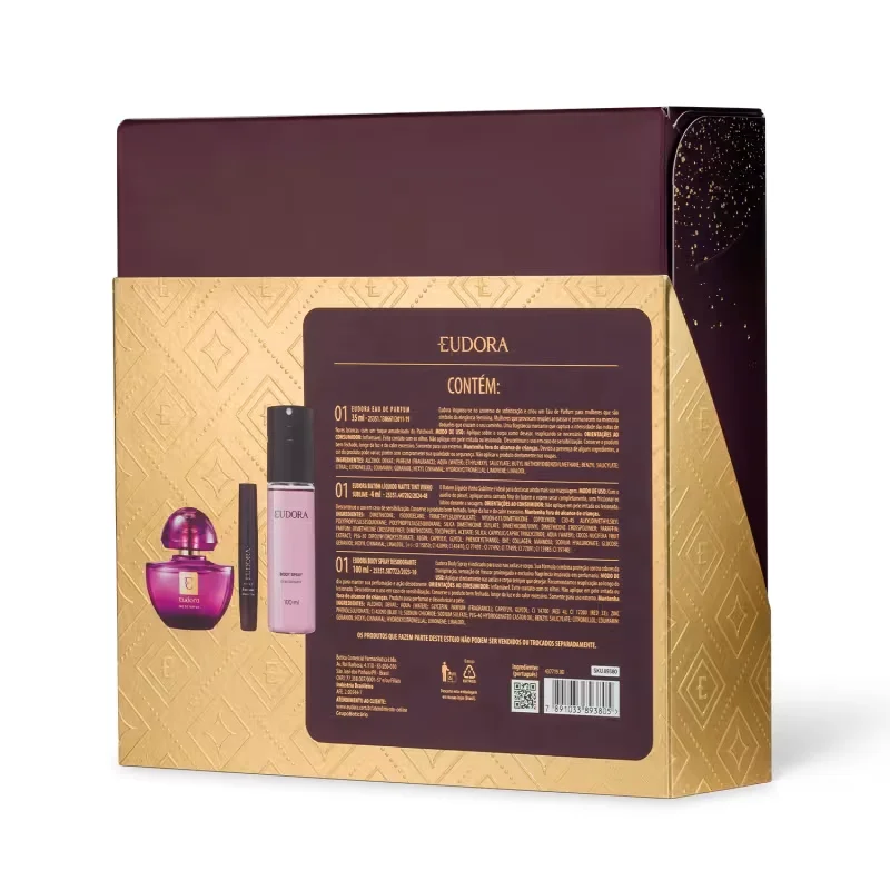 Kit Presente Roxo Lovers Eudora (3 itens)