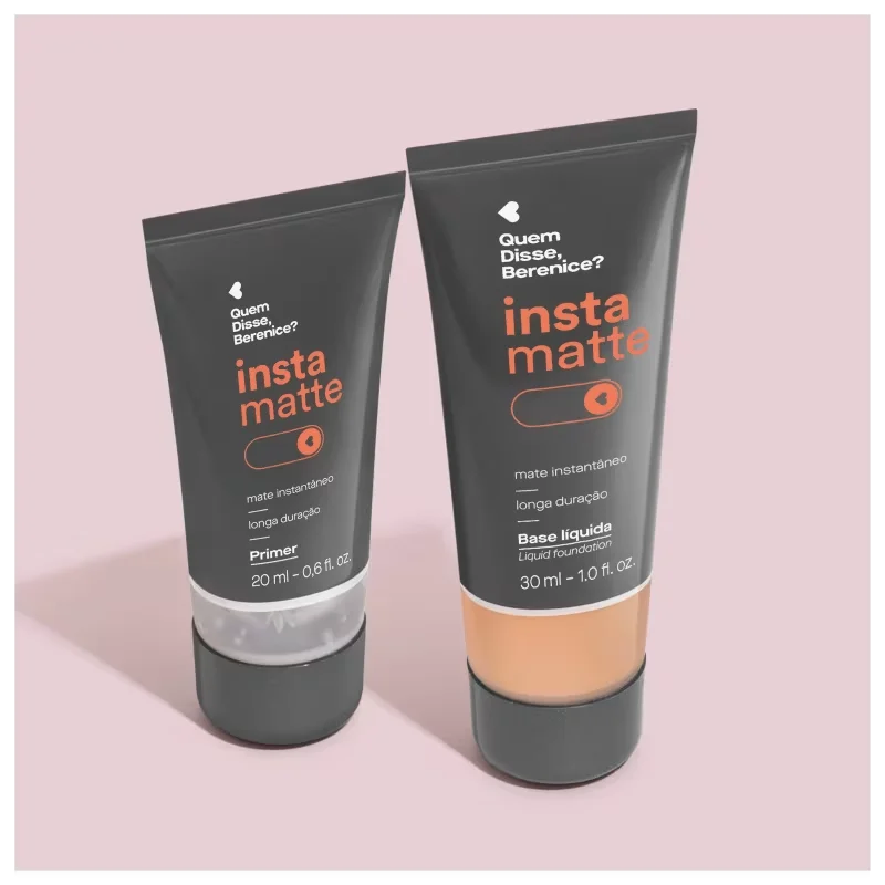 Kit Quem Disse, Berenice? Instamatte Primer + Base Líquida 185F (2 Produtos)