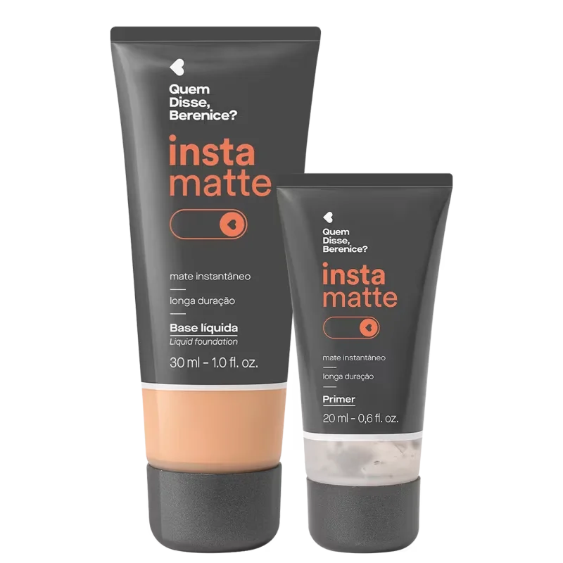 Kit Quem Disse, Berenice? Instamatte Primer + Base Líquida 185F (2 Produtos)