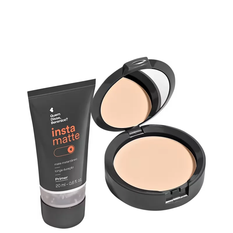 Kit Quem Disse, Berenice? Instamatte Primer + Pó Compacto Translúcido (2 Produtos)