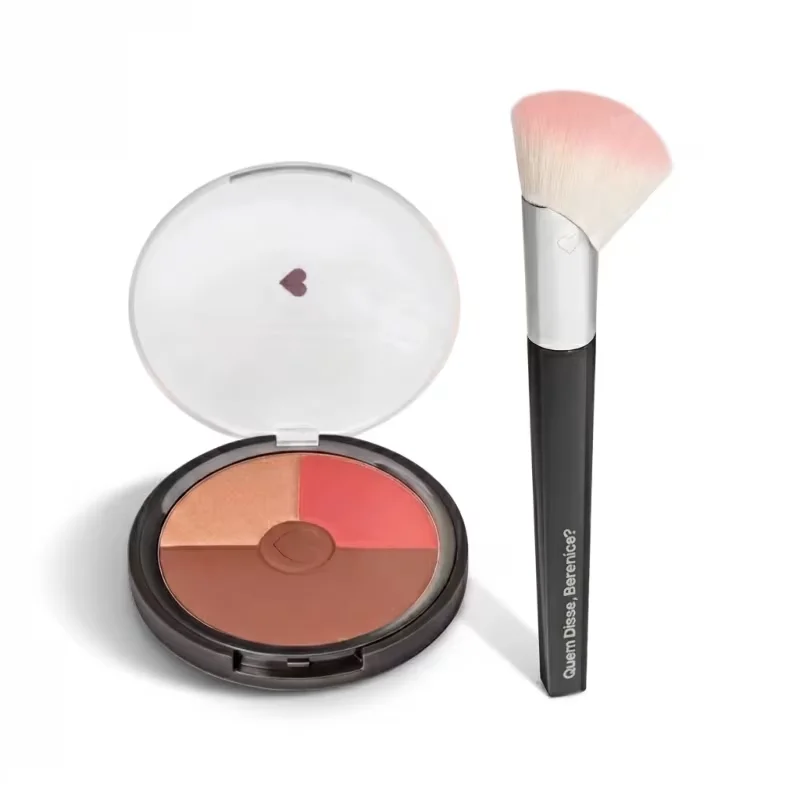 Kit Quem Disse, Berenice? Multiefeitos - Pó Compacto Facial Napolitano 18g + Pincel De Maquiagem