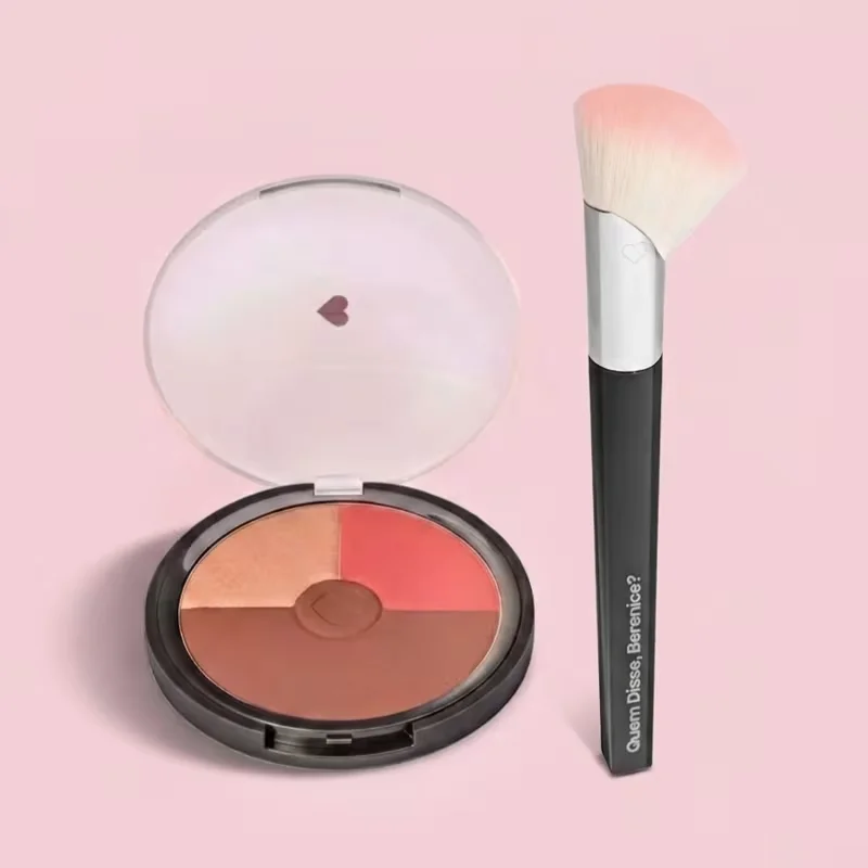 Kit Quem Disse, Berenice? Multiefeitos - Pó Compacto Facial Napolitano 18g + Pincel De Maquiagem