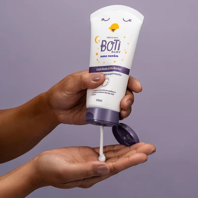 Loção Banho e Pós-Banho Boti Baby Nana Neném 150g