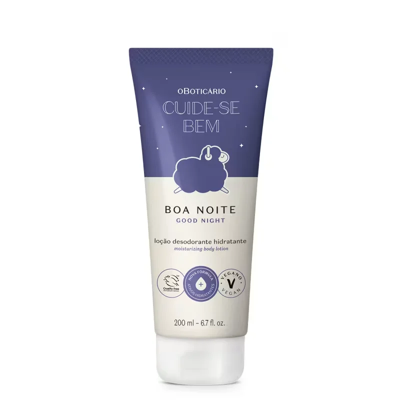 Loção Desodorante Hidratante Corporal Cuide-se Bem Boa Noite 200ml