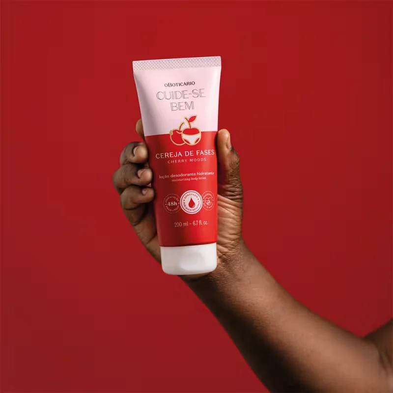 Loção Desodorante Hidratante Corporal Cuide-se Bem Cereja De Fases 200ml