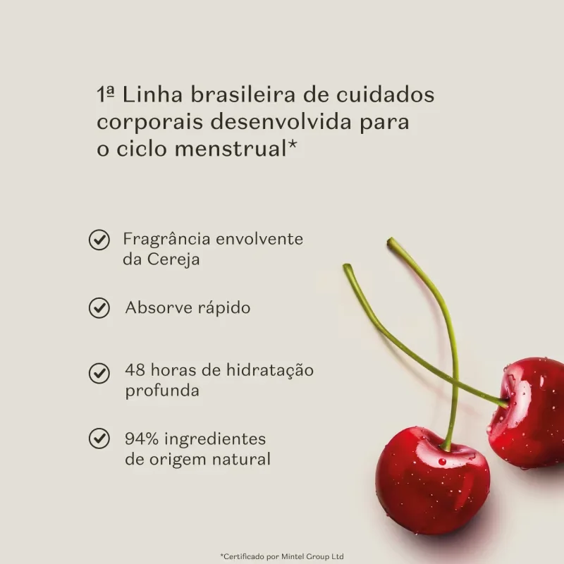 Loção Desodorante Hidratante Corporal Cuide-se Bem Cereja De Fases 400ml
