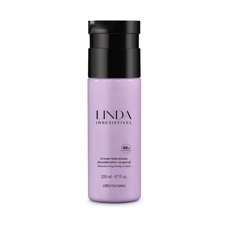 Loção Desodorante Hidratante Corporal Linda Irresistível 200ml