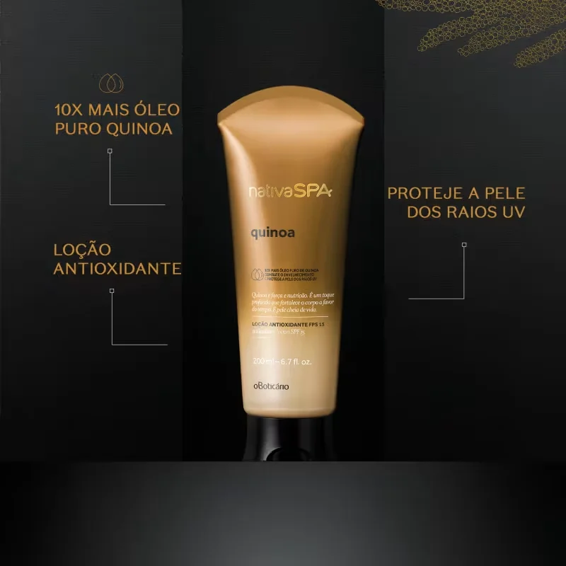 Loção Hidratante Corporal FPS 15 Nativa SPA Quinoa 200ml