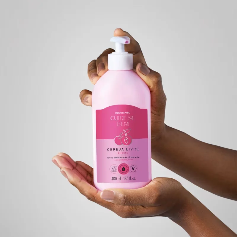 Loção Hidratante Desodorante Corporal Cuide-se Bem Cereja Livre 400ml