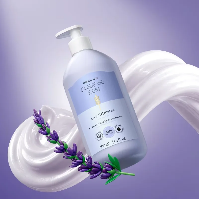 Loção Hidratante Desodorante Corporal Cuide-se Bem Lavandinha 400ml