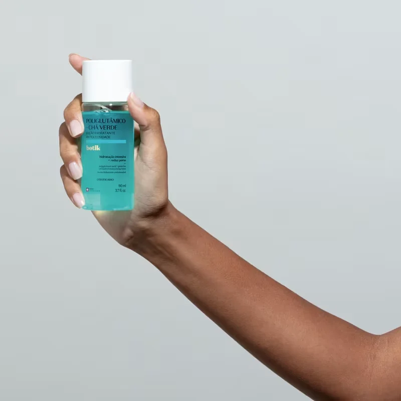 Loção Hidratante Facial Antioleosidade Ácido Poliglutâmico + Chá Verde Botik 110ml