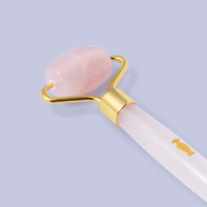 Massageador Facial Rosa de Quartzo