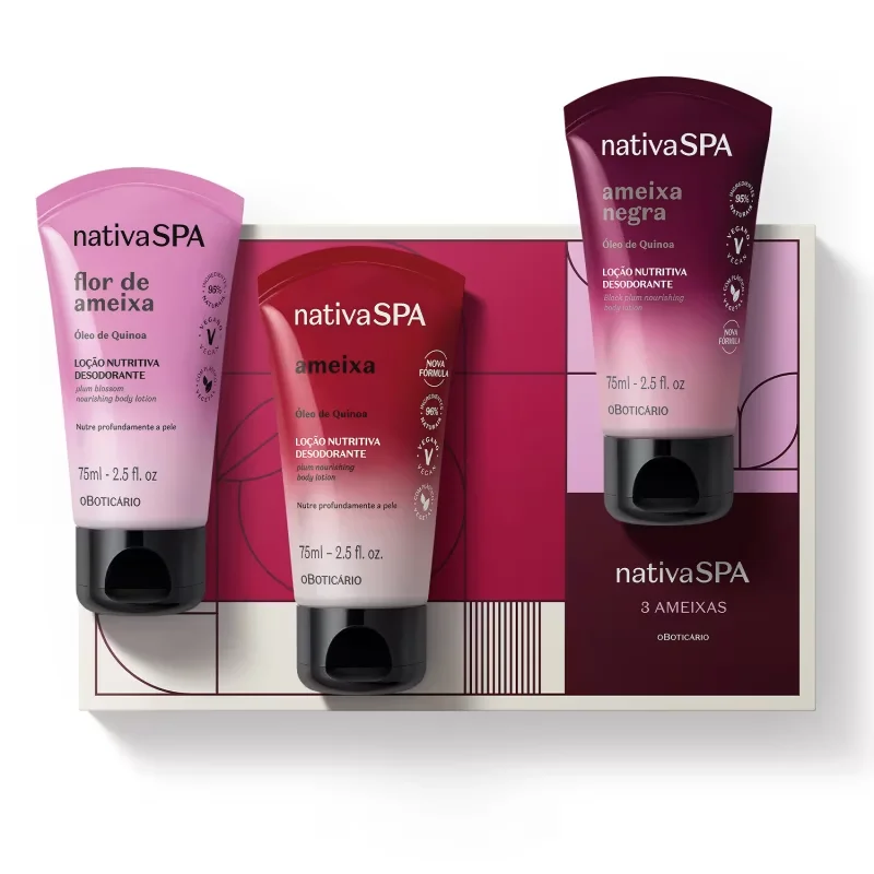 Mini Kit Presente Nativa Spa Ameixa (3 itens)