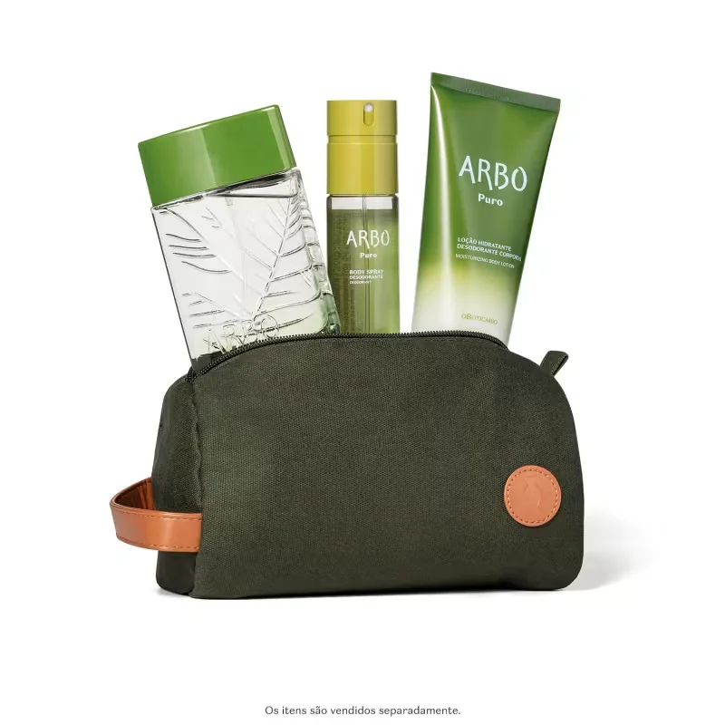 Nécessaire Verde com Alça Arbo