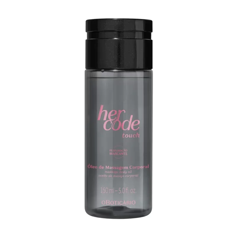 Óleo De Massagem Corporal Her Code Touch 150ml