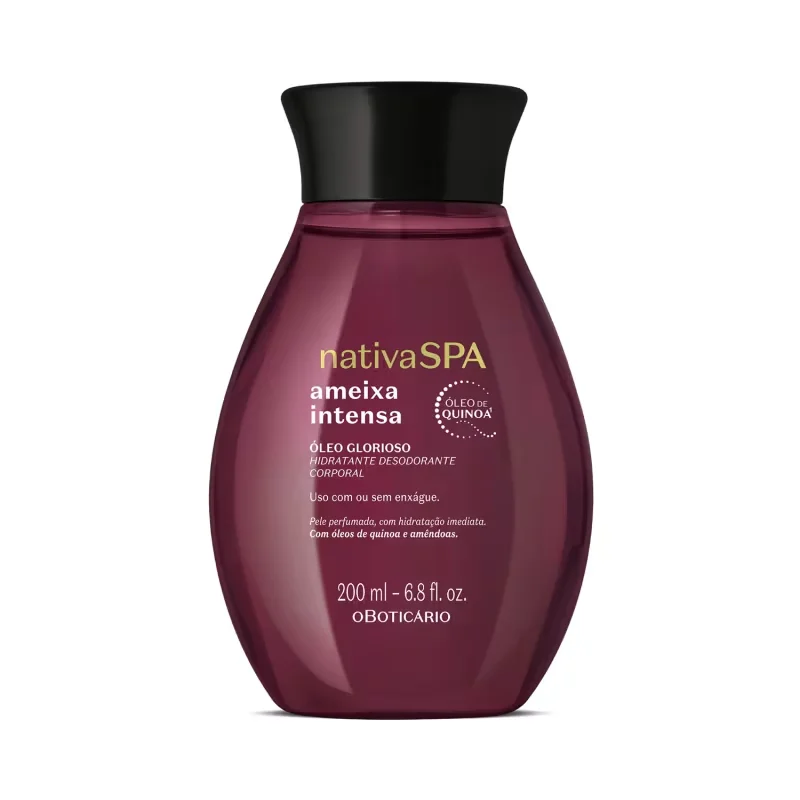 Óleo Glorioso Hidratante Desodorante Corporal Nativa Spa Ameixa Intensa 200ml