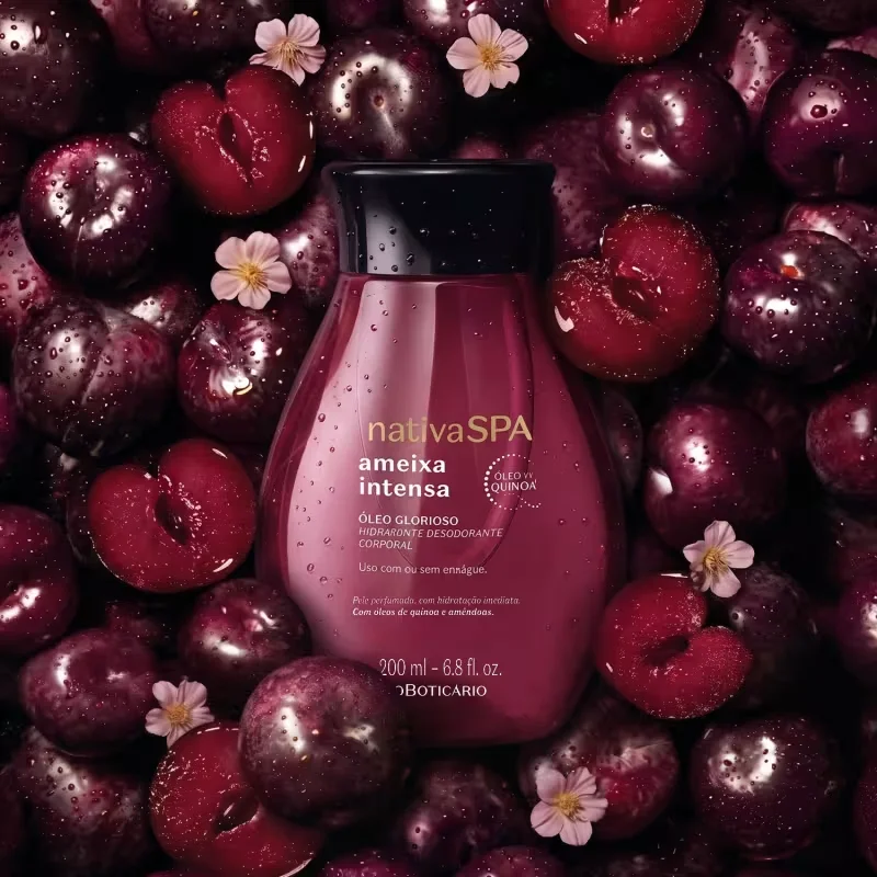 Óleo Glorioso Hidratante Desodorante Corporal Nativa Spa Ameixa Intensa 200ml