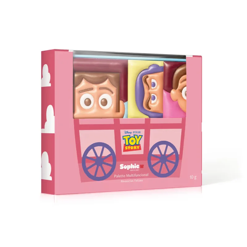 Paleta De Maquiagem Multifuncional Sophie Toy Story Memórias Felizes 10g