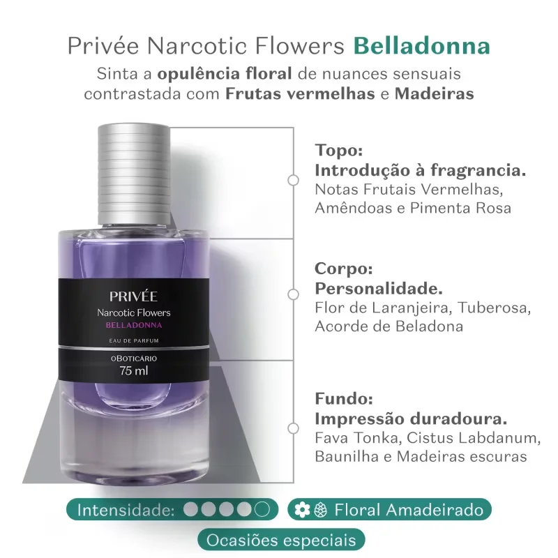 Privée Narcotic Flowers Belladonna Eau De Parfum 75ml
