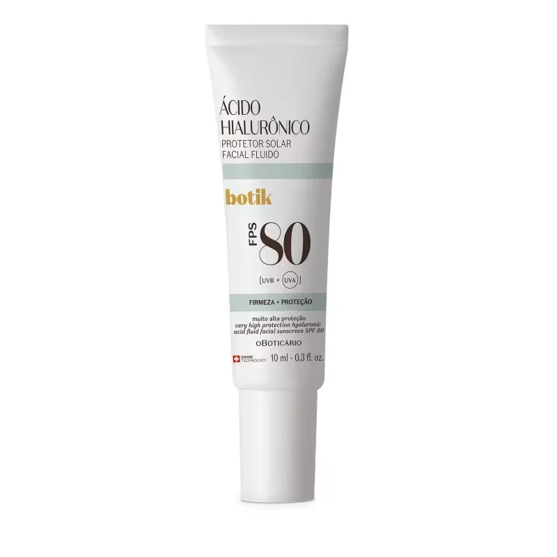 Protetor Facial Botik FPS80 Ácido Hialurônico 10ml