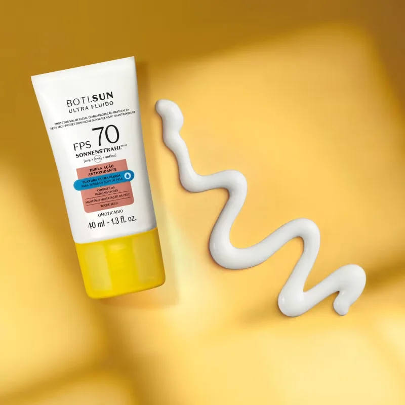 Protetor Solar Facial Antioxidante FPS 70 Boti.Sun Ultra Fluido 40ml