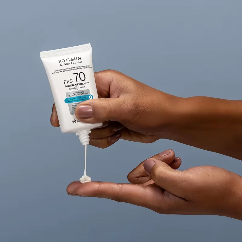 Protetor Solar Facial Antissinais FPS70 BOTI.SUN Acqua Fluido 40ml