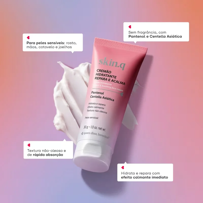 Quem Disse, Berenice? Skin.q Repara e Acalma - Cremão Hidratante 30ml