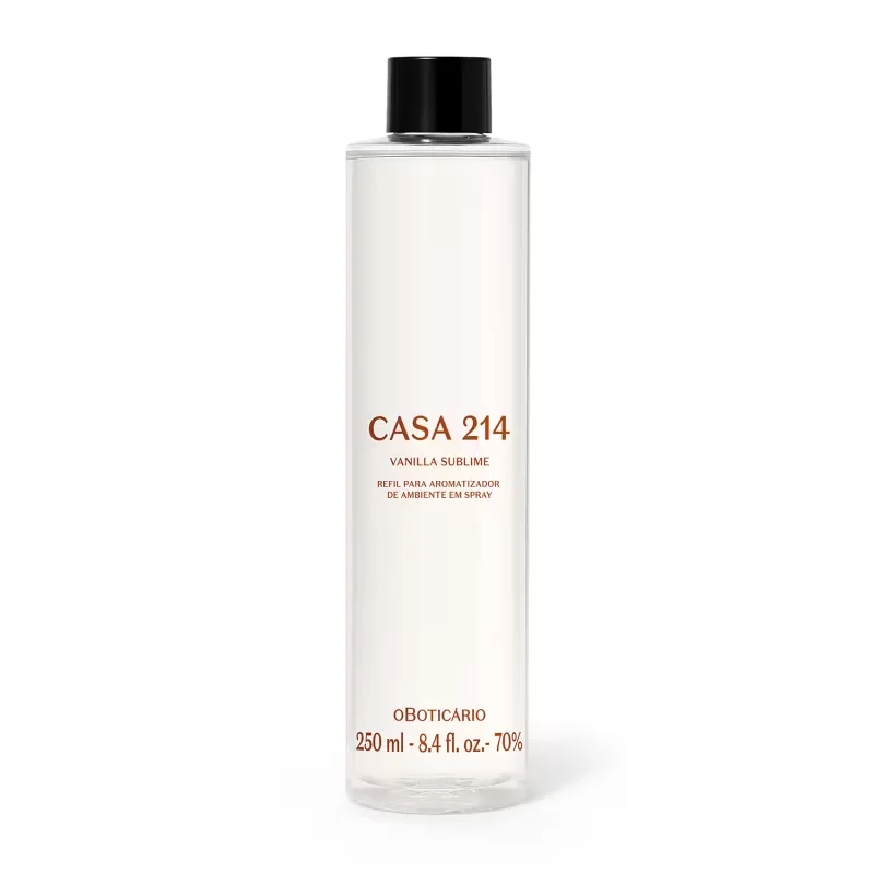 Refil Aromatizador de Ambiente em Spray Casa 214 Vanilla Sublime 250ml